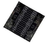 XINYIN Elegante Mantel De Terciopelo Esteras Adivinación Portátiles con Ilustraciones Místicas para Meditaciones Espirituales Y Decoración del Hogar Mantel Adivinación Terciopelo Suave