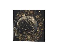 XINYIN Elegante mantel de terciopelo portátil para adivinación con obras de arte místicas para meditaciones espirituales y decoración del hogar, tela antideslizante de tarots