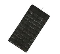 XINYIN Elegantes bolsas de viaje negras para joyas, solución versátil de almacenamiento de joyas con 48 secciones separadas, elegante bolsa negra