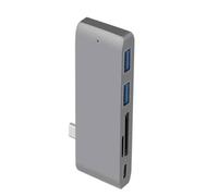 XINYIN Estación de acoplamiento USB C para portátil 4/5 en 1, concentradores USB C, adaptador multipuerto con puerto USB C de 3,5 mm