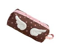XINYIN Large Plush Pencil Case with Handle Multipurpose Pencil Pouches Portable Cosmetic Storage Bag For Student Women Adult Candy Color Cosmetic Bag
