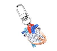 XINYIN Llavero de diseño de corazón realista con diseño de corazón para conciencia de salud pública y anatomía