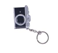 XINYIN Llavero tradicional de cámara de imitación con funcionalidad iluminada y efectos audibles, regalo con temática de fotografía retro para coleccionistas y viajeros, llavero único de cámara