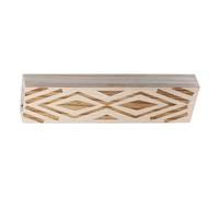 XINYIN Macetero de madera hecho a mano para colgar en la pared, estilo moderno de granja, patrón geométrico, floreros para interiores