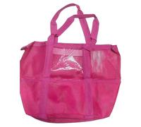 XINYIN Mesh Beach Bag Multifunction Large Beach Bags With Pocket Waterproof Breathable Handbag For Vacation Essential Portable Reusable Nylon Shopping Net Bag