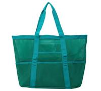 XINYIN Mesh Beach Bag Multifunction Large Beach Bags With Pocket Waterproof Breathable Handbag For Vacation Essential Portable Reusable Nylon Shopping Net Bag