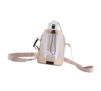 XINYIN Portabotellas de agua al aire libre ajustable con cierre de cordón para senderismo, camping, playa, deportes, al aire libre, bolsa portátil para bebidas, beige, Talla única