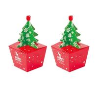 XINYIN Quick Assembly Christmas Ornament Gift Packaging Box with Festival Tree Pattern for Corporate Event Durable Gift Packaging Box Festival Occasion