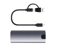 XINYIN Solid Drives NVME a USB 3.1 - Carcasa de aleación de aluminio para 2230/2242/2260/2280 compatible con M-Key B-Key B+M Key