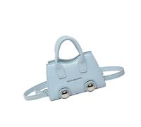 XINYIN Spring 2025 - Bolso bandolera pequeño de poliuretano con detalles de remaches para el trabajo y los viajes, de piel sintética, Blue, One Size