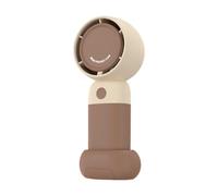 XINYIN Ventilador de mano recargable por USB, ventilador de bolsillo de velocidad ajustable con base desmontable, dispositivo de refrigeración para oficina, viajes, interior, oficina, exterior