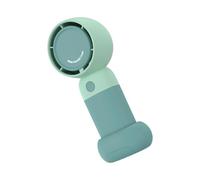 XINYIN Ventilador de mano recargable por USB, ventilador de bolsillo de velocidad ajustable con base desmontable, dispositivo de refrigeración para oficina, viajes, interior, oficina, exterior