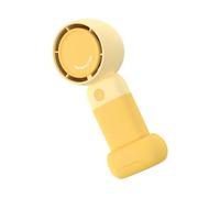 XINYIN Ventilador de mano recargable por USB, ventilador de bolsillo de velocidad ajustable con base desmontable, dispositivo de refrigeración para oficina, viajes, interior, oficina, exterior