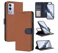 xinyunew Funda Magnética de Cuero Genuino 2 en 1 para OPPO A3 Pro/OPPO A3,Estuche Magnético [Bloqueo RFID][Función Stand] Funda Tipo Billetera de Cuero Desmontable Leather Case,marrón