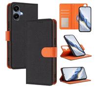 xinyunew Funda Magnética de Cuero Genuino 2 en 1 para Samsung Galaxy A06 4G,Estuche Magnético [Bloqueo RFID][Función Stand] Funda Tipo Billetera de Cuero Desmontable Leather Case,Negro