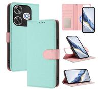 xinyunew Funda Magnética de Cuero Genuino 2 en 1 para Xiaomi Redmi Turbo 3/Poco F6,Estuche Magnético [Bloqueo RFID][Función Stand] Funda Tipo Billetera de Cuero Desmontable Leather Case,Verde