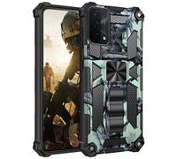 xinyunew Funda para OPPO A16/A16S/A53S 5G,Cubierta Carcasa [antigolpes Fundas ] Protección de Cuerpo Completo 360 Grados Militar para OPPO A16/A16S/A53S 5G Protectora Caso Cover - Verde Claro