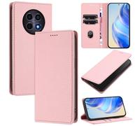 xinyunew Funda para Realme 12x 5G/Realme C65 5G PU Cuero Premium - [RFID Bloqueador] Carcasa de Cuero PU, Magnético Libro Tipo Flip Capa,Soporte Plegable con Tarjetero,Rosa