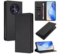 xinyunew Funda para Realme 12x 5G/Realme C65 5G PU Cuero Premium - [RFID Bloqueador] Carcasa de Cuero PU, Magnético Libro Tipo Flip Capa,Soporte Plegable con Tarjetero,Negro