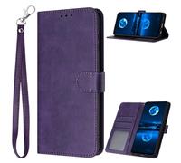 xinyunew Funda para Samsung Galaxy A10/M10 con Protector de Pantalla, Carcasa Libro con Tapa de Piel Cuero [Bloqueo RFID Antirrobo] [Soporte Tarjetero y Monedero] Flip Case - Morado