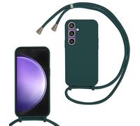 xinyunew Funda Silicona con Cuerda para Samsung Galaxy S26 Pro, Carcasa Suave Silicona Case con Correa Colgante Ajustable Collar Correa de Cuello Cadena Cordón para Samsung Galaxy S26 Pro(Verde)