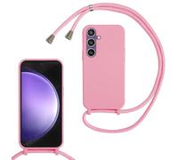 xinyunew Funda Silicona con Cuerda para Samsung Galaxy S26 Pro, Carcasa Suave Silicona Case con Correa Colgante Ajustable Collar Correa de Cuello Cadena Cordón para Samsung Galaxy S26 Pro (Pink)