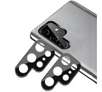 xinyunew Protector Lente Cámara para iPhone 17 Pro MAX, Cobertura Completa 9H Cristal Vidrio Templado Anillo, Placa Metal Mate, Amigable para Funda, 2 Unidad Negro