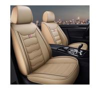 XINYUNFEI Juego completo de 2 fundas de asiento de coche para Ford Puma ST SUV 2019-2024 2025, fundas de asiento de coche, para todo tipo de clima, cuero sintético transpirable e impermeable (beige)