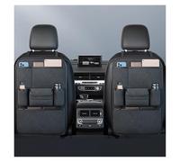 XINYUNFEI Organizador Asiento Coche para VW Amarok Arteon Atlas Atlas Cross Sport, Organizador Asiento Coche Niños, Universal Multi-Bolsillo Protector Trasero, Fácil de Limpiar Organizador(Black,Two)