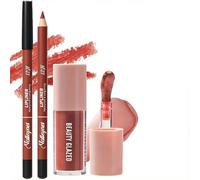 XINYUNXIN Set de Labios Definitivo con Lipgloss Brillante y Lip Liner de Precisión - Brillo de Labios Hidratante de Larga Duración y Delineador de Labios para un Contorno Perfecto# 006+104