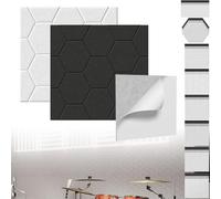 XINZI Paneles acústicos 3D, diseño de panal de abeja, paneles acústicos autoadhesivos, aislamiento acústico, paneles de pared, insonorización, revestimiento de pared, tratamiento acústico, placas