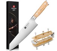 XINZUO Acero Inoxidable Alemán 1.4116 21cm Cuchillo de Cocinero Kiritsuke -Afilado y Durabilidad Cuchillo Chef de Cocina -Para Carne, Pescado, Verduras, Frutas -Mango Ergonómico de Madera de Olivo