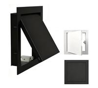 xinzyxx Panel De Acceso Versátil para Interior Y Exterior - Fácil Instalación Sin Herramientas, para Casas/Oficinas/Sótanos, Mantenimiento De Equipos, Panel De Inspección(Negro,240 * 240MM)
