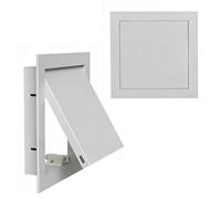 xinzyxx Tapa De Registro Empotrable, Puerta De Inspección, Panel De Acceso Metálico - Blanco/Negro/Gris - Tapa Cuadro Electrico, Cables, Medidores, Tuberías(Gray,190 * 240MM)