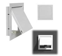 xinzyxx Tapa De Registro para Pladur, Panel Acceso Aluminio para Fontanería Y Electricidad, Puerta Inspección con Cierre Imán, Panel De Acceso, Oculta Huecos Feos(Gray,340 * 340MM)