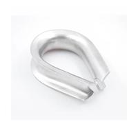 XIOKLM 1-10 piezas M1.5-M22 304 Abrazadera de anillo guardacabos acero inoxidable cable cuerda alambre Manga protectora aparejo(M8 (2pcs))