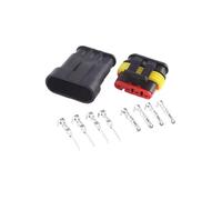 XIOKLM 1-20 Juego de Conector automotriz 4 Pines Sellado Impermeable Enchufe Hembra o Macho 282106-1 282088-1(Female Male,20 Sets)