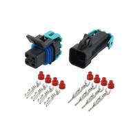 XIOKLM 1-20SET DJ7044B-1.5-11/21 Conector de Cable Impermeable automático automotriz 4 Pines Enchufe Macho Hembra Incluye Sello Terminal(Female Male,1 Sets)