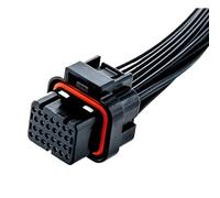 XIOKLM 1/5/10 Juegos AMP 26 34 Pin arnés de cableado Coche Impermeable Macho Hembra Enchufe Curva Aguja 3 4 Ranura for Tarjeta 3-1437290-7 3-1437290-8(26p 3-1437290-7,1 Set)