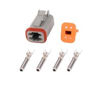 XIOKLM 1 Juego de Conector DT 4 Pines, DT06-4S, DT04-4P, Macho o Hembra, Impermeable/automóvil, Enchufe Sellado automotriz(Female,5 Sets)