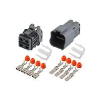 XIOKLM 1 Juego de Conector eléctrico automático Impermeable Macho o Hembra 4 Pines 6,3mm 7222-6244-40 7123-6244-40(Army Green,10 Sets)