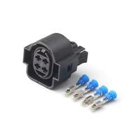 XIOKLM 1 Pc 4 Pin Auto/Plug Wiring Harness Car Waterproof 3.5mm Female Male Electronic Connector 1H0973734(Female,20 Sets)