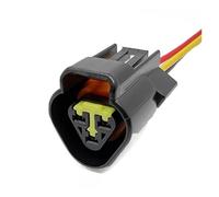 XIOKLM 1 Pieza 3 Pines 2,3mm Negro Auto Macho Hembra Conector Impermeable arnés de Cables FW-C-3M-B FW-C-3F-B(3Pin Female,1 Pc)