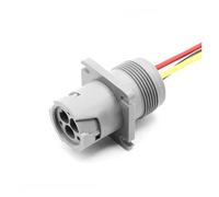 XIOKLM 1 Pieza 3 Pines Auto electrónico Impermeable Interfaz de diagnóstico Conector Clavija arnés Cable HD16-3-96S HD14-3-96P HD10-3-96P(3P Flange Type,5 Pcs)