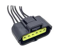 XIOKLM 1 Unidad de 6 Pines for Bomba Gasolina Coche, Pedal Acelerador, Conector electrónico, arnés Cables 184060-1(1 Pc)