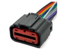 XIOKLM 1 Unidad de medidor Flujo Aire Coche 18 Pines 2203663-6 ECU, Conector electrónico arnés cableado Acc 1488533-6 1488533-5(18Pin Black,5 Pcs)