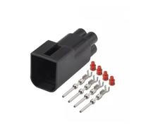 XIOKLM 10 Juegos DJ7042Q-1.5-11 21 con Terminal 3-1437712-3 8-1437710-5 Conector Impermeable automotriz(Male,20 Sets)