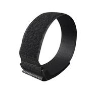 XIOKLM 10 Uds./20 piezas Correas de seguridad Cable nailon sujeción reutilizables con gancho y bucle, longitud bridas funcionales 20cm /50cm opcional(Black,20PCS (20cm))