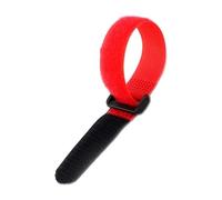 XIOKLM 10 Uds./20 piezas Correas de seguridad Cable nailon sujeción reutilizables con gancho y bucle, longitud bridas funcionales 20cm /50cm opcional(Rosso,10PCS (20cm))