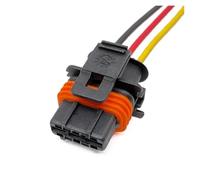 XIOKLM 2 3 4 5 6Pin, MM Auto inyector Impermeable Conector electrónico arnés de Cables Sensor Enchufe Hembra 1928404627 1928403698(3Pin B,5 Pcs)